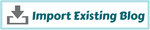 Import Existing Blog Banner