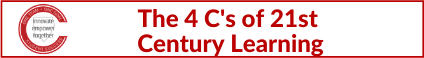 The 4 C's of 21st Century Learning Banner