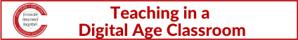 Teaching in a Digital Age Classroom Banner