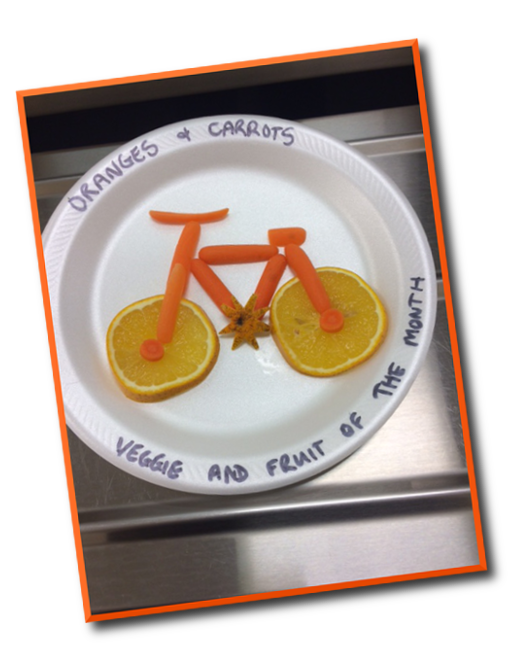 Carrot and Orange Bicycle